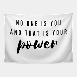 Power Inspirational Quote Tapestry