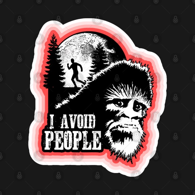 I Avoid People Social Distancing Bigfoot Funny Sasquatch 6 Feet Safe by National Cryptid Society