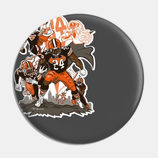 Nick Chubb Superhero Pin