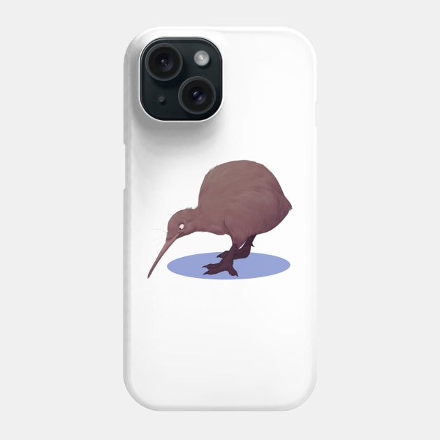 North Island brown kiwi Phone Case by PaulaBS