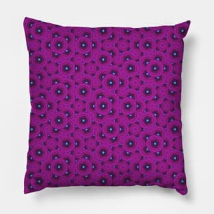 Purple and Blue Pattern Pillow