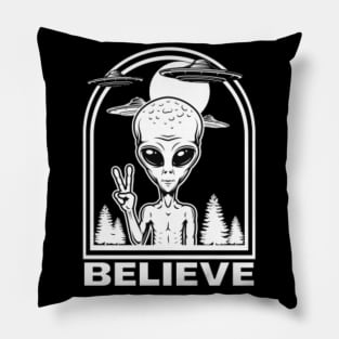 Alien and Ufo Pillow