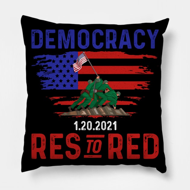 Democracy Restored Pillow by Seaside Designs