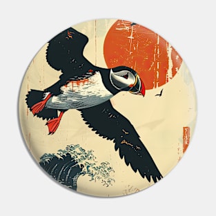 vintage japanese royal Puffin Pin