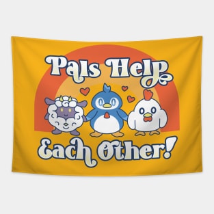 Pals Help Each Other Tapestry