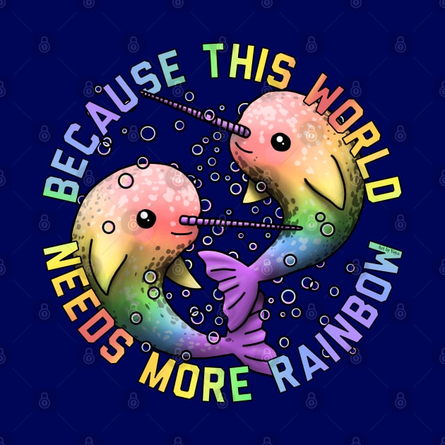 More Rainbow Narwhals by Art by Veya