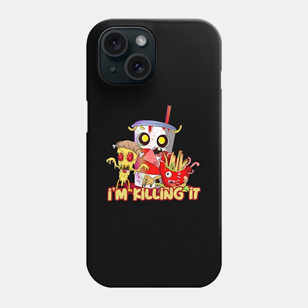 Killing it Movie Monster Zombies Phone Case by Trendy Black Sheep