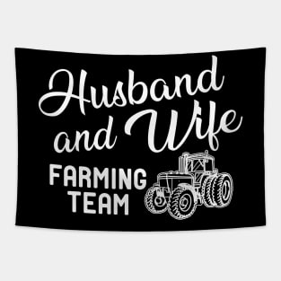 Husband and wife farming team Tapestry