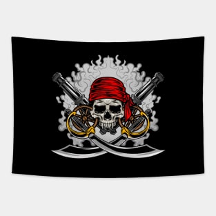 Skull Pirates Warrior Crew Tapestry