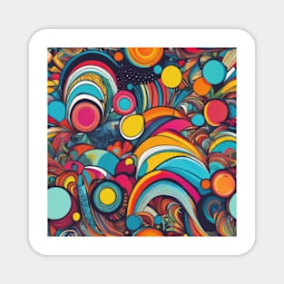 Vibrant Kaleidoscope Dreams Magnet