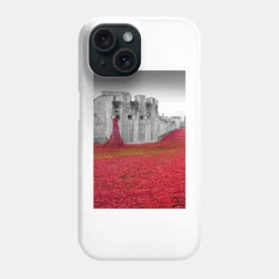 Tower of London Red Poppies Phone Case