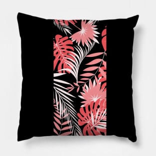 Tropical Beach Leaves Pillow