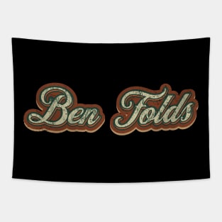 Ben Folds Vintage Text Tapestry