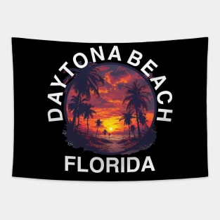 Daytona Beach - Florida (with White Lettering) Tapestry