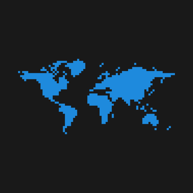 Pixel World, Blue by DKrumpp