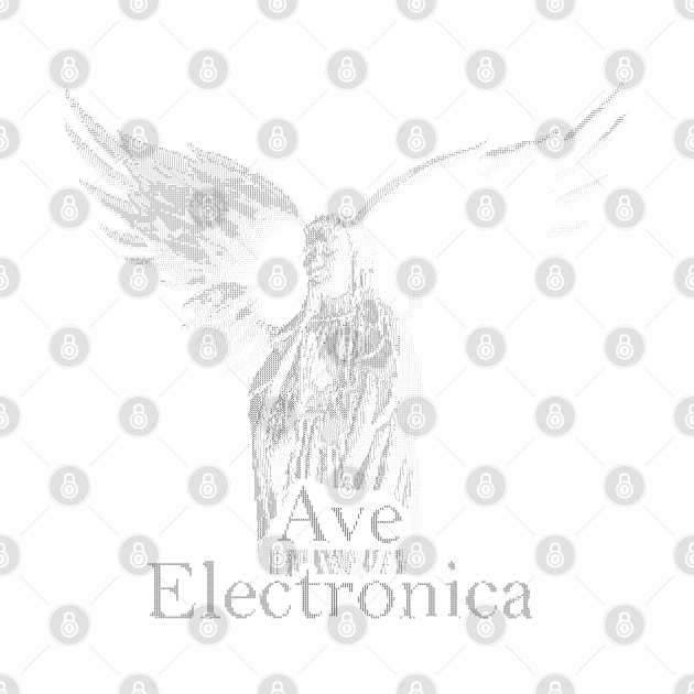 ASCii Sancta Maria - Ave Electronica (Black) by McNerdic