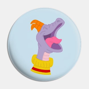 Yawning F1gment Purple Dragon Pin