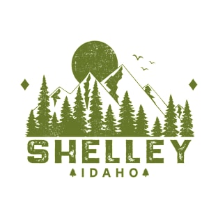 Shelley Idaho Mountain Souvenir T-Shirt