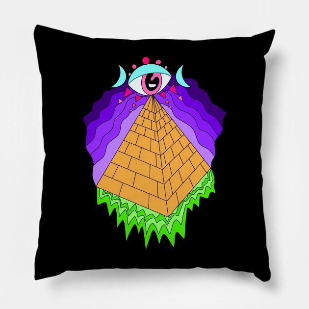 Slimy Pyramid Pillow by SchlockHorror