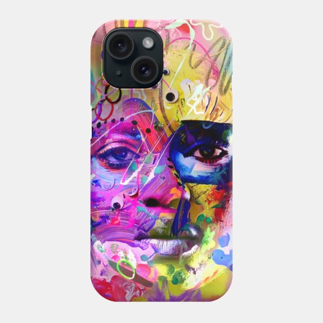 Hidden face tee Phone Case by emipelidesign