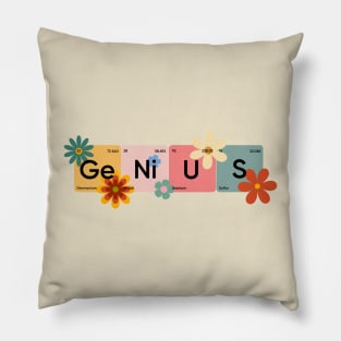 Genius periodic table of elements Pillow