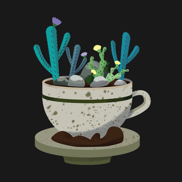 Cofee and cacti by Frostedreindeer