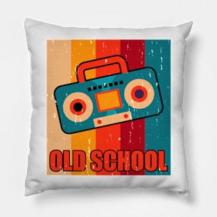 Old school T shirt For Women Pillow