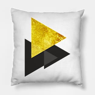 Metal triangle abstract - Metal sign - The Five Elements Abstract  Symbol Pillow