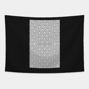 Black & White Abstract Sun Pattern Tapestry