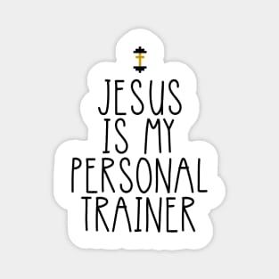 Jesus Is My Personal Trainer Funny Christian Faith Religious Cute Magnet
