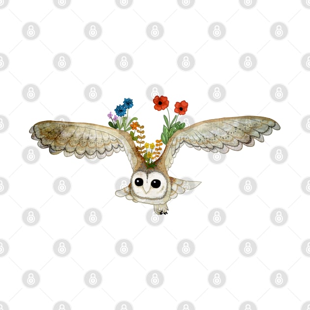 Owl Animal Spirit by KatherineBlowerDesigns