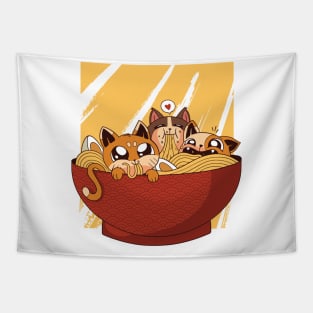 Ramen Cats Tapestry