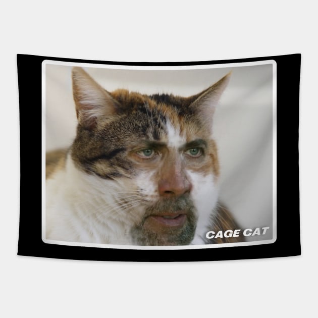 Cage Cat Tapestry by NineBlack