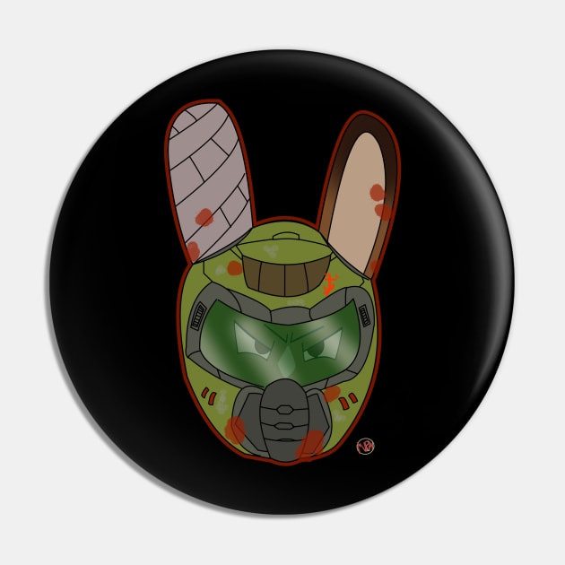 Eternal Horizons Doom Bunny Pin by Miles Per Minute media