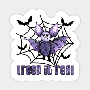 Creep It Real Halloween Bat Magnet