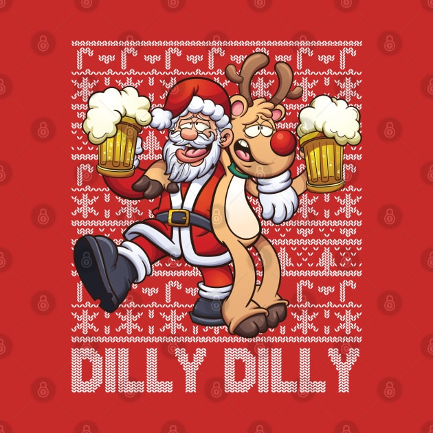 Ugly Christmas Sweater Dilly Dilly by E