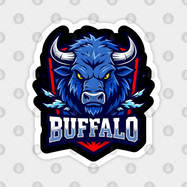 Buffalo Sports Logo Magnet by UrbanLifeApparel