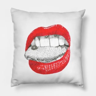 Playful lips Pillow