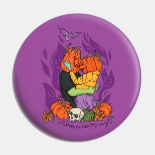 Trick Or Kiss Pin