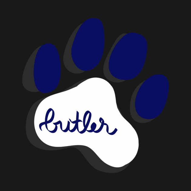 Butler Bulldogs Paw Print by turbo-swift