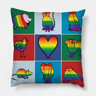 Pride Cute Animals Pillow