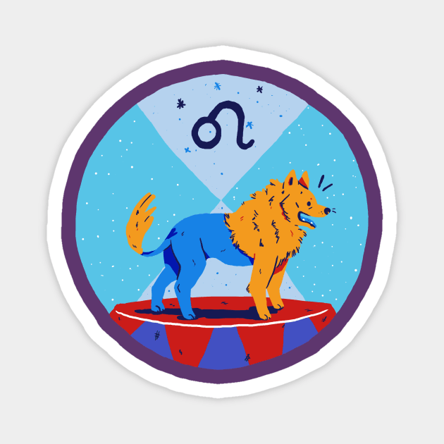 Good Boy Astrology Society - Leo Front And Back Magnet by DefinitelyJenny