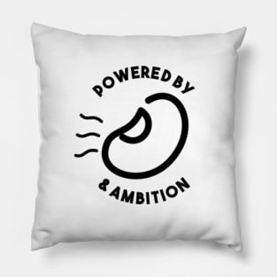 Powered by beans & ambition Pillow
