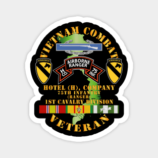 Vietnam Combat Vet - H Co 75th Infantry (Ranger) - 1st Cavalry Div SSI Magnet