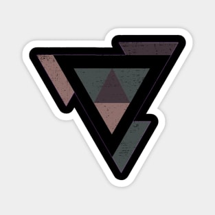 Triangle With Earth Tones Magnet