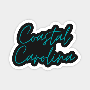 Coastal Carolina University cursive trendy cute Magnet