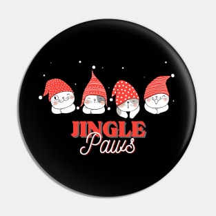 Jingle Paws Cats Christmas Squad Celebration Pin