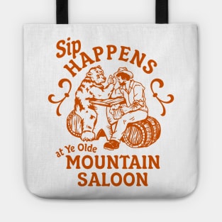 Sip Happens Mountain Saloon: Funny Bear Arm Wrestling & Drinking Tote