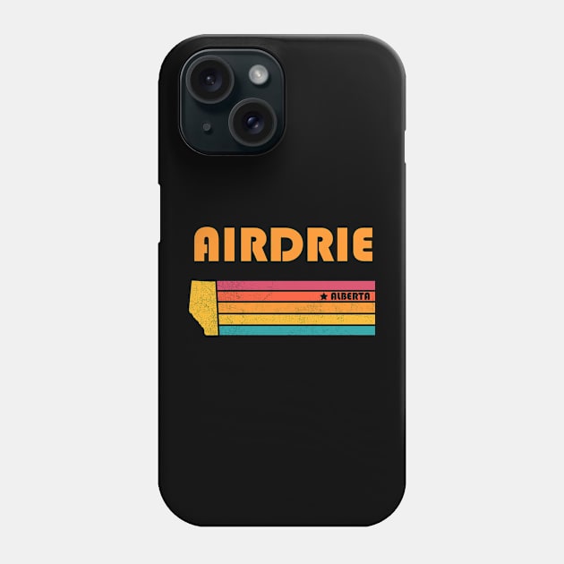 Airdrie Alberta Canada Vintage Distressed Souvenir Phone Case by NickDezArts