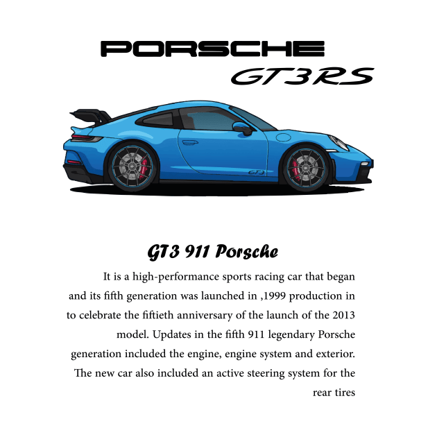 Porsche 911 GT3 - Porsche - T-Shirt | TeePublic